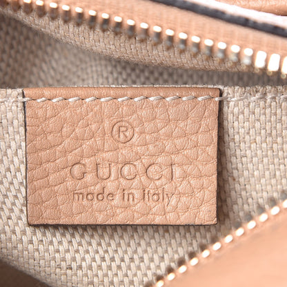 Gucci Pebbled Calfskin Small Soho Disco Bag Rose Beige 6 of 7