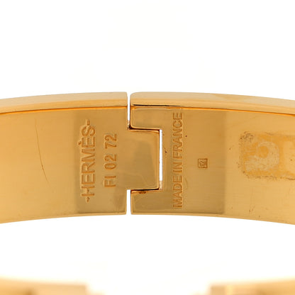 Hermes Enamel Narrow Clic Clac H Bracelet PM Marron Glace 4 of 5