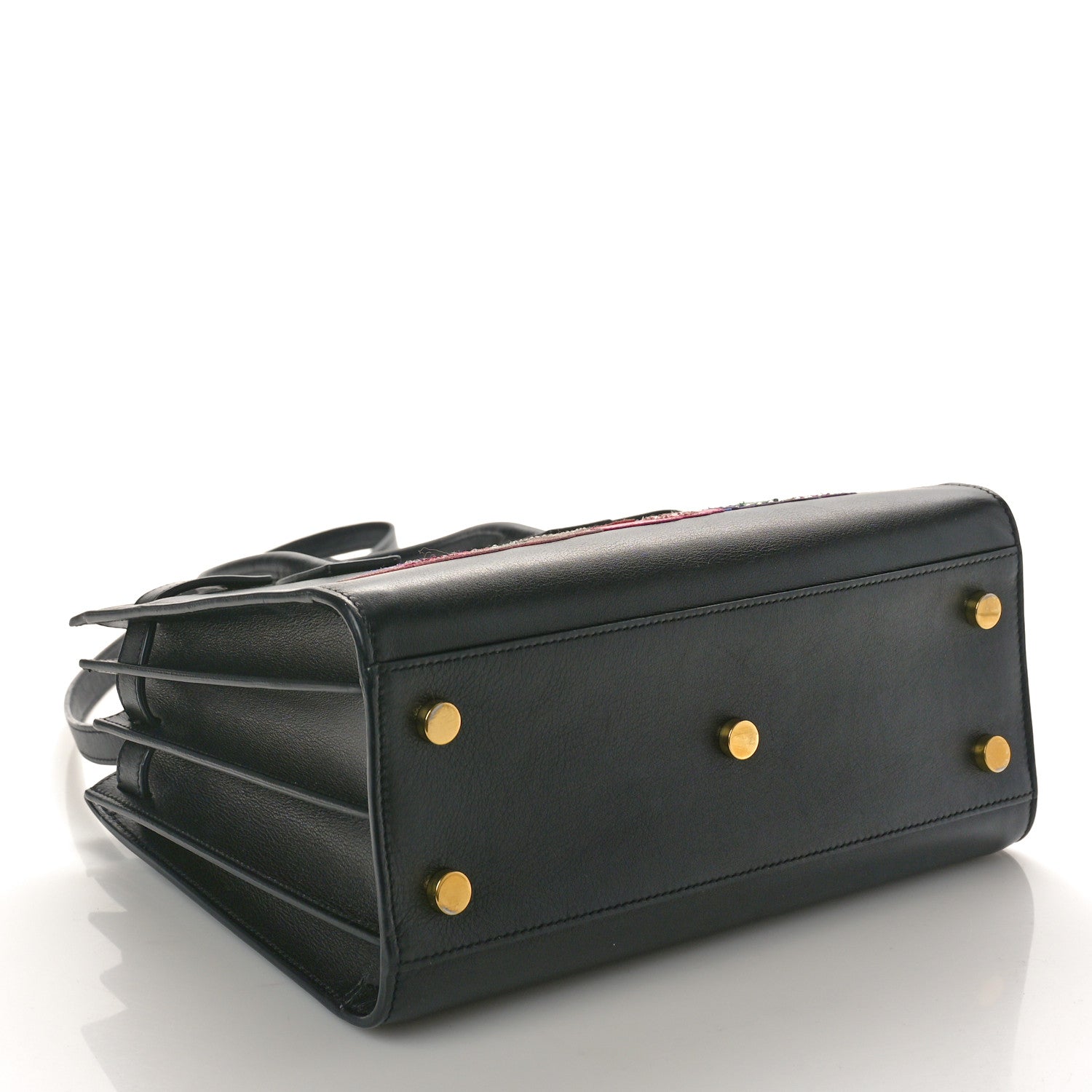 Saint Laurent Calfskin Love Patchwork Baby Sac De Jour Black 4 of 15