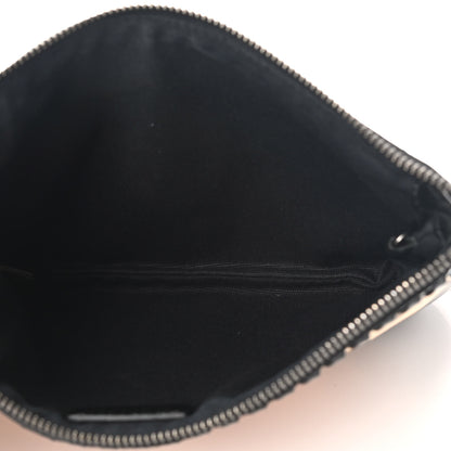 Burberry Patent Nova Check Wristlet Pouch Black 5 of 8