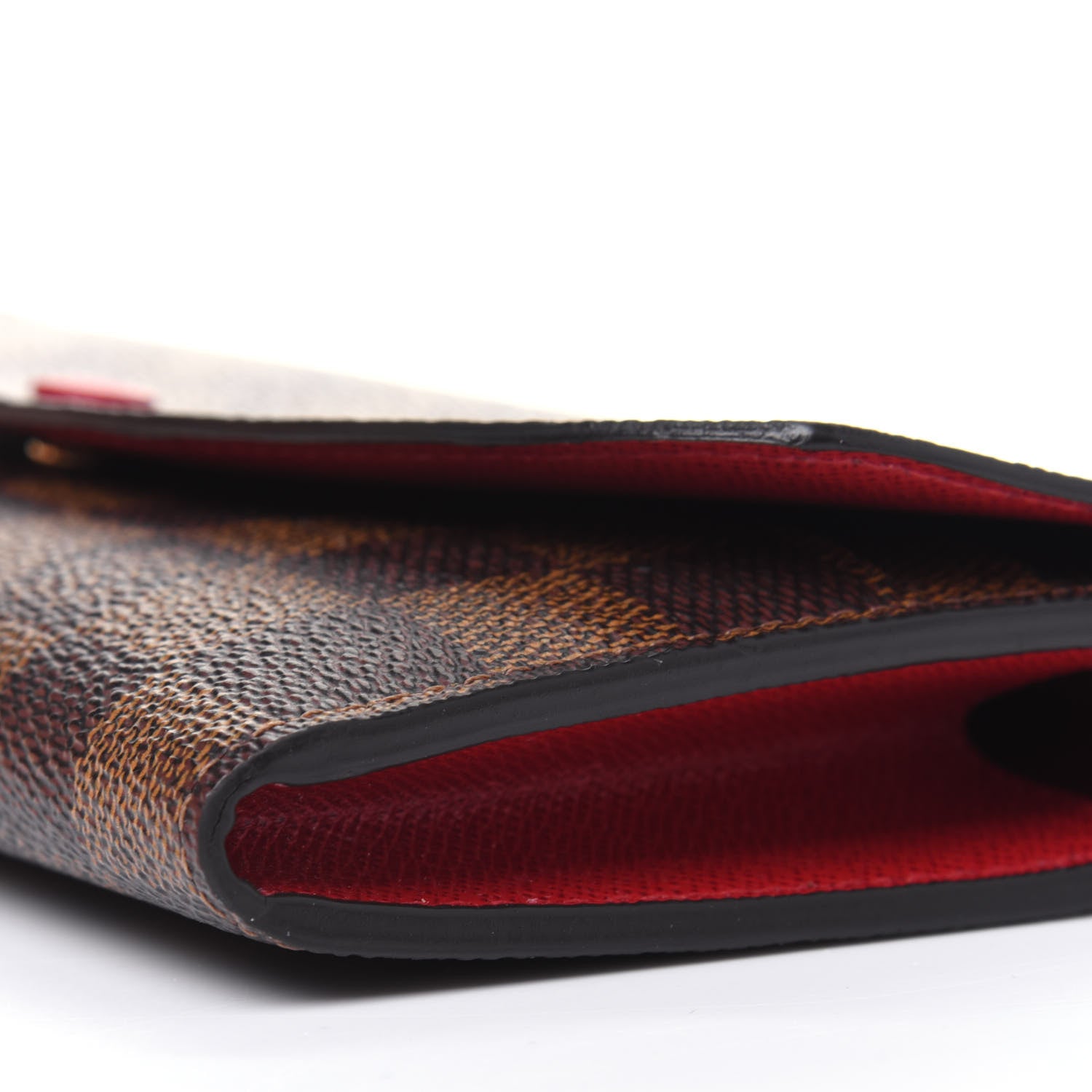 Louis Vuitton Damier Ebene Emilie Wallet Red 10 of 16