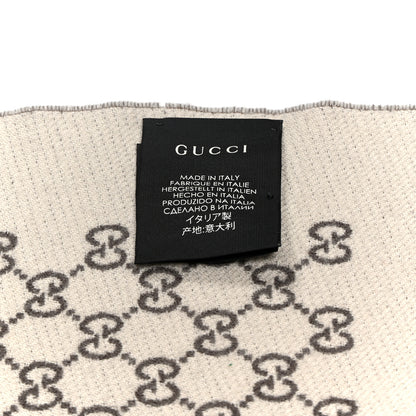 Gucci Wool GG Monogram Scarf Brown 4 of 6