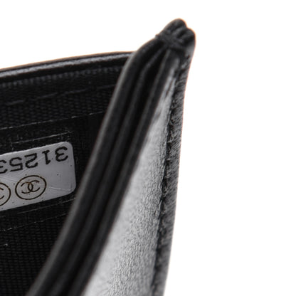 Chanel Lambskin Quilted My Chanel Lady Card Holder On Chain Black 10 of 15