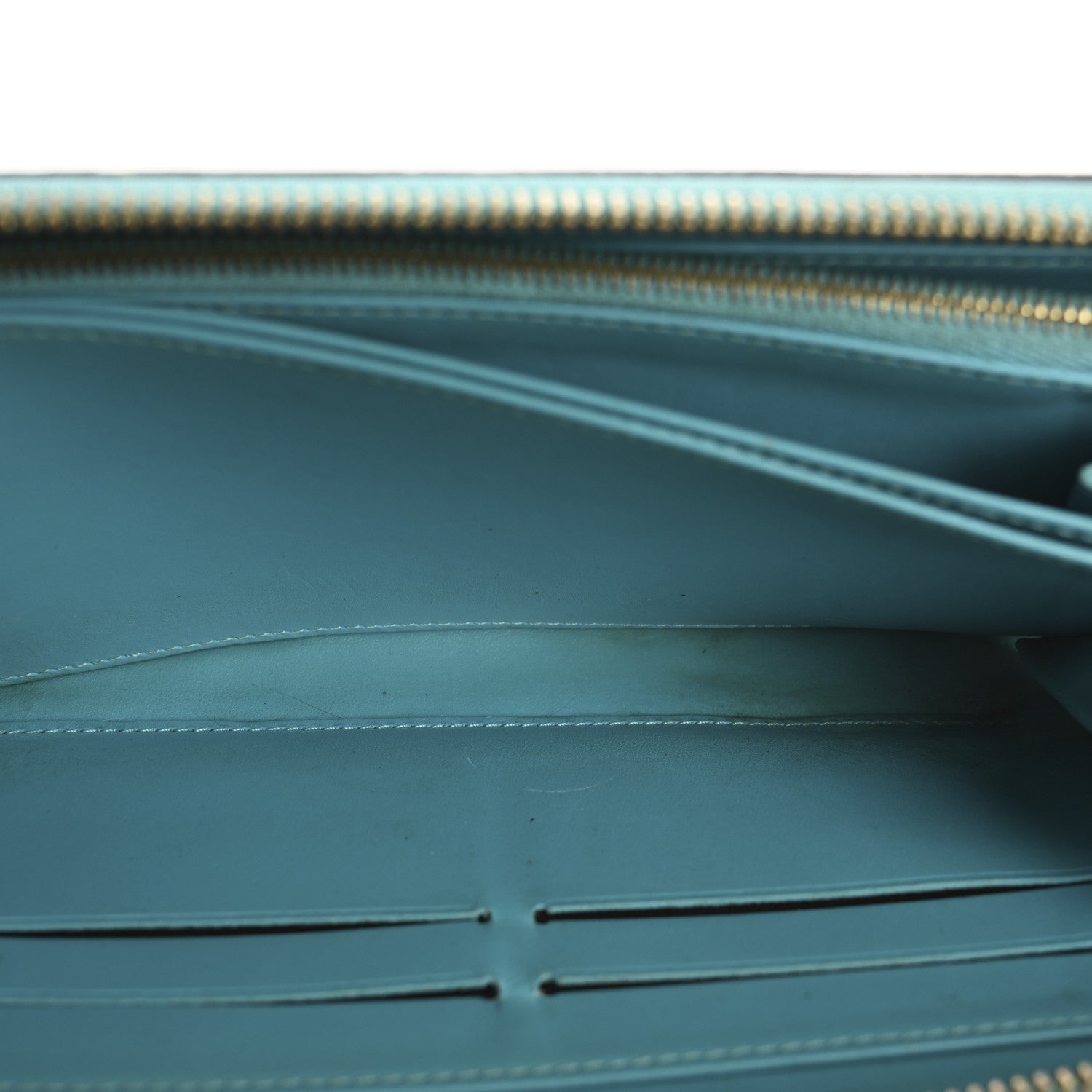 Louis Vuitton Vernis Zippy Wallet Bleu Lagon 5 of 18