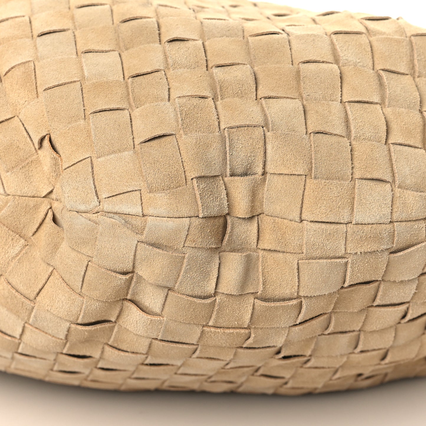 Suede Intrecciato Small Jodie Sand