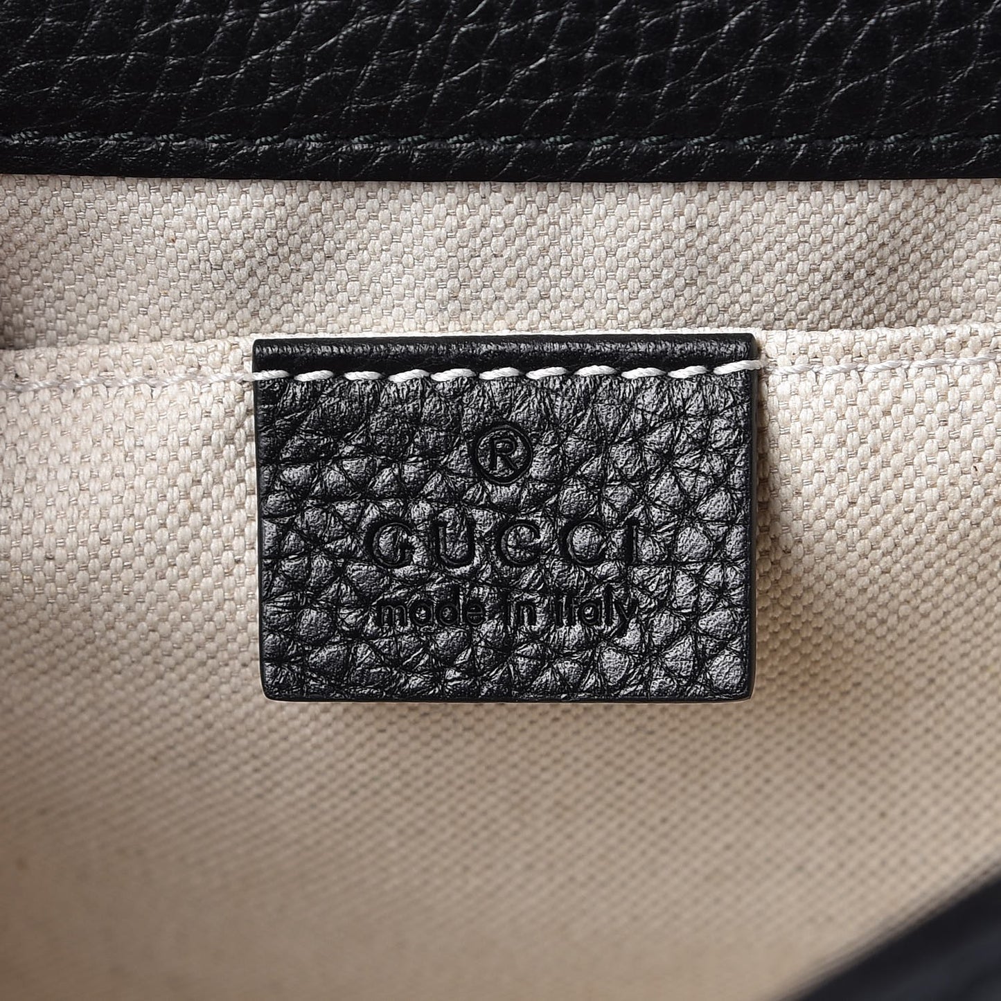 Calfskin Mini GG Marmont Top Handle Bag Black