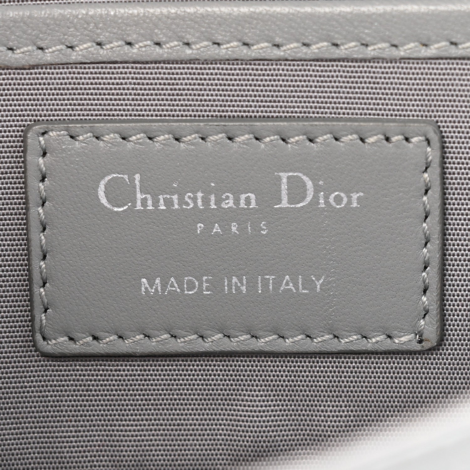 Christian Dior Lambskin Cannage Lady Dior Convertible Clutch Grey 6 of 16