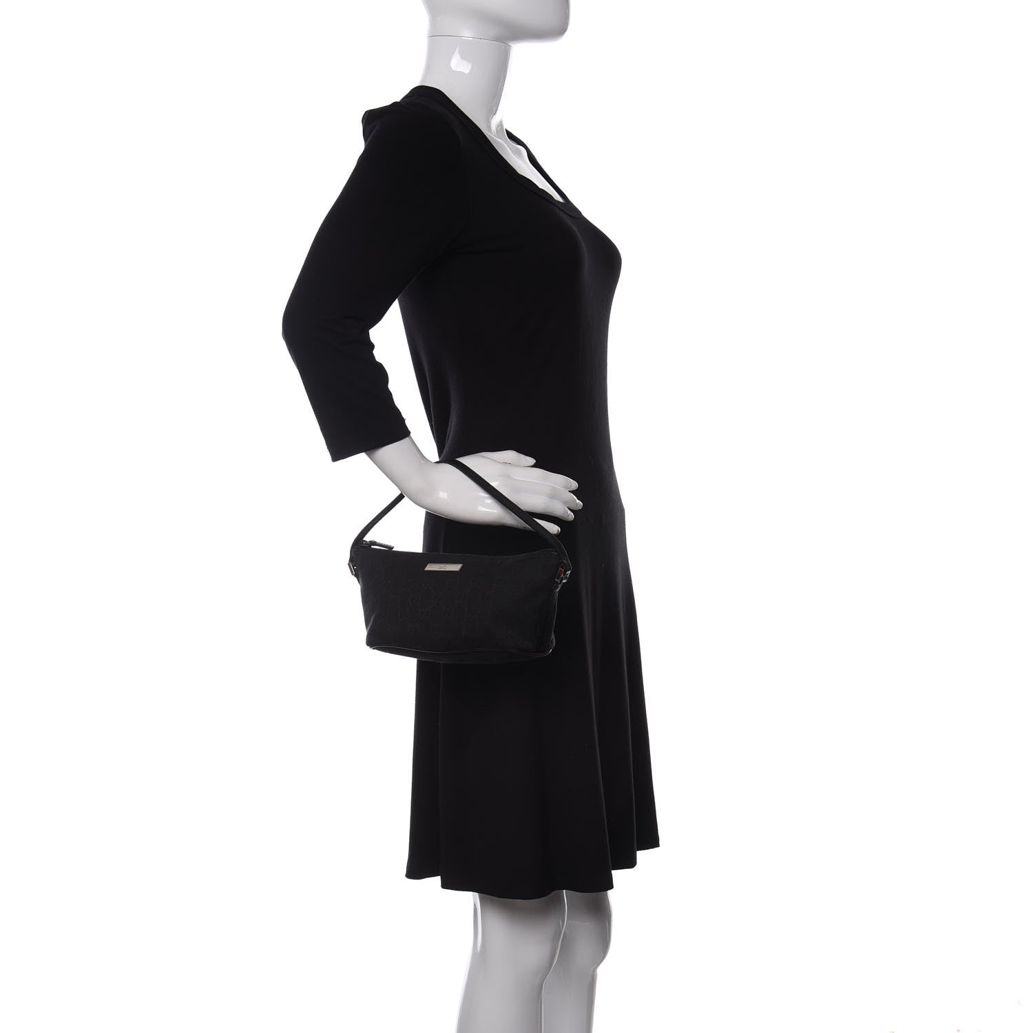Gucci Monogram Boat Pochette Black 2 of 11