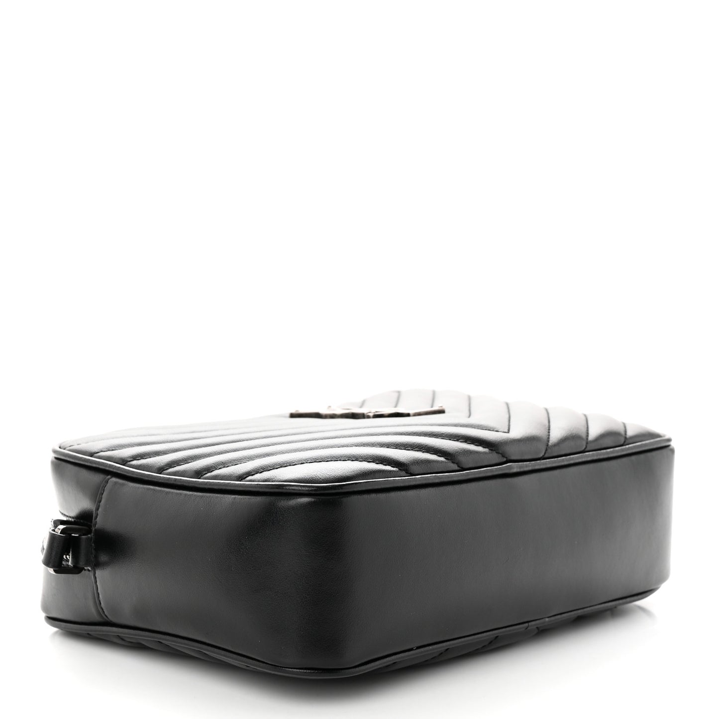 Calfskin Matelasse Monogram Lou Camera Bag Black