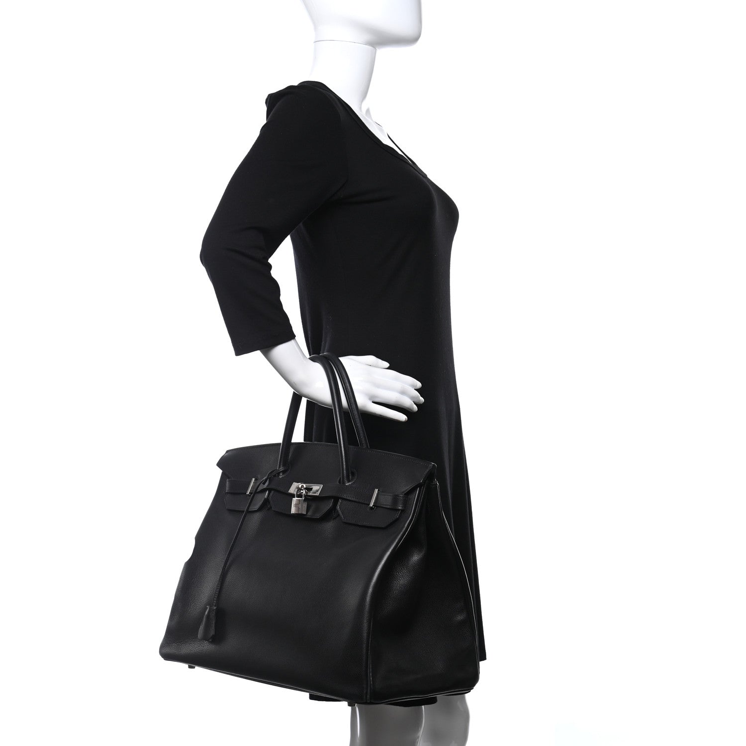 Hermes Evergrain Birkin 40 Black 3 of 23