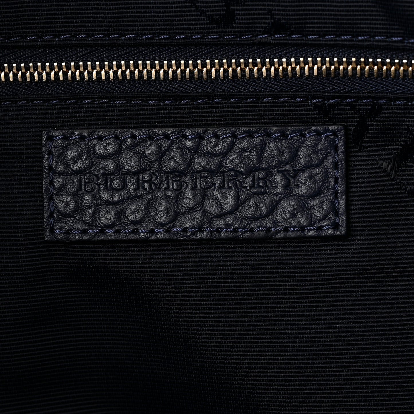Heritage Grain Check Embossed Medium Dewsbury Tote Blue Carbon