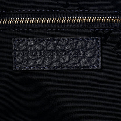 Burberry Heritage Grain Check Embossed Medium Dewsbury Tote Blue Carbon 6 of 9