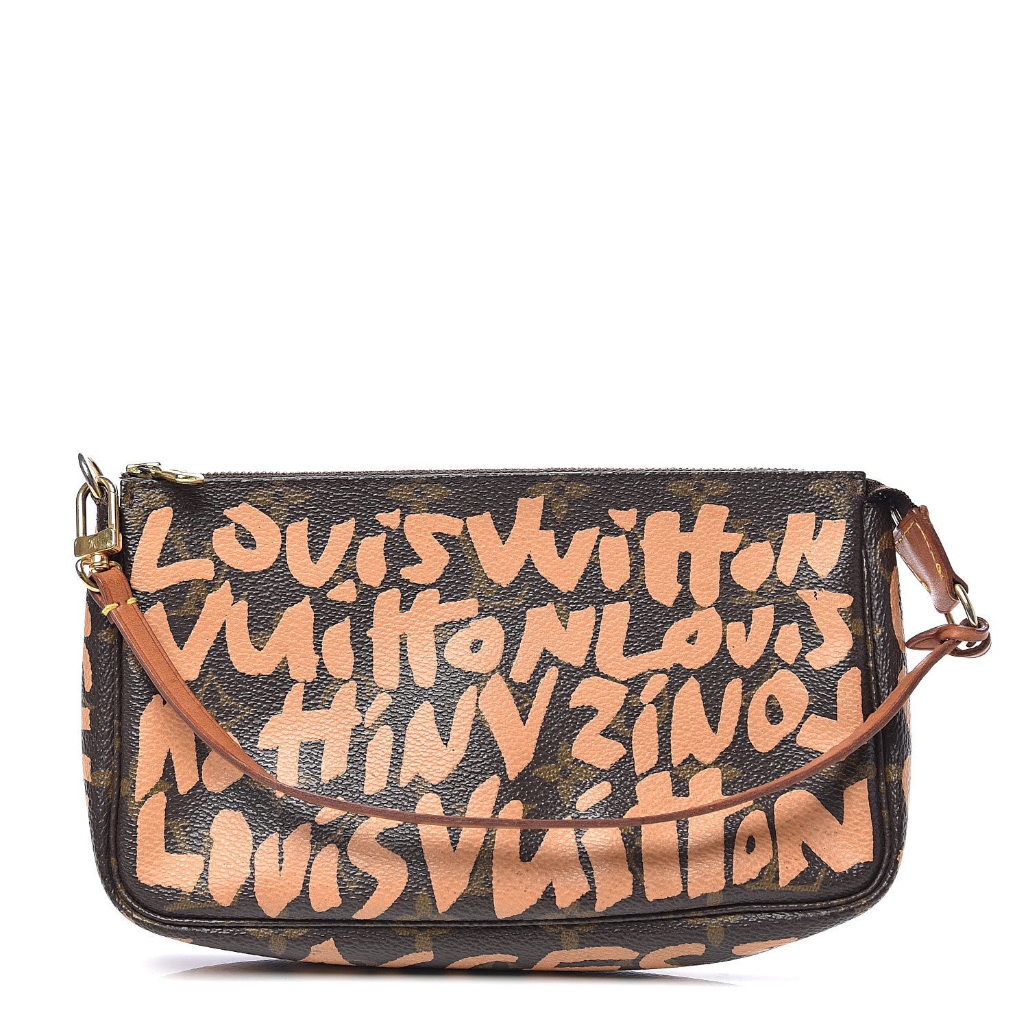Louis Vuitton Monogram Graffiti Pochette Accessories Peach 1 of 11