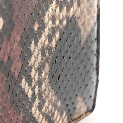 Valentino Garavani Snakeskin Crystal Clutch Brown Multicolor 8 of 10