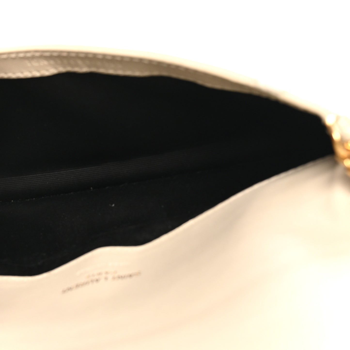 Crocodile Embossed Monogram Phone Holder Crossbody Blanc Vintage