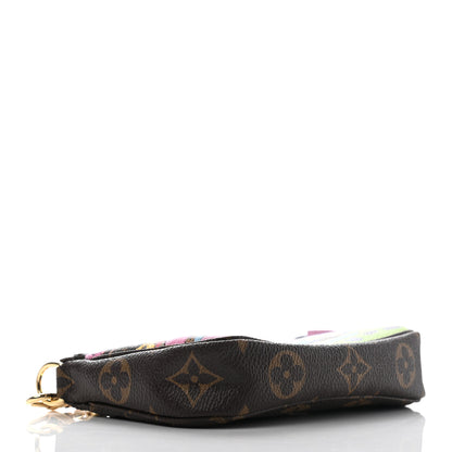 Louis Vuitton Monogram 2021 Christmas Animation Japanese Garden Mini Pochette Accessories Wisteria Pink 4 of 8