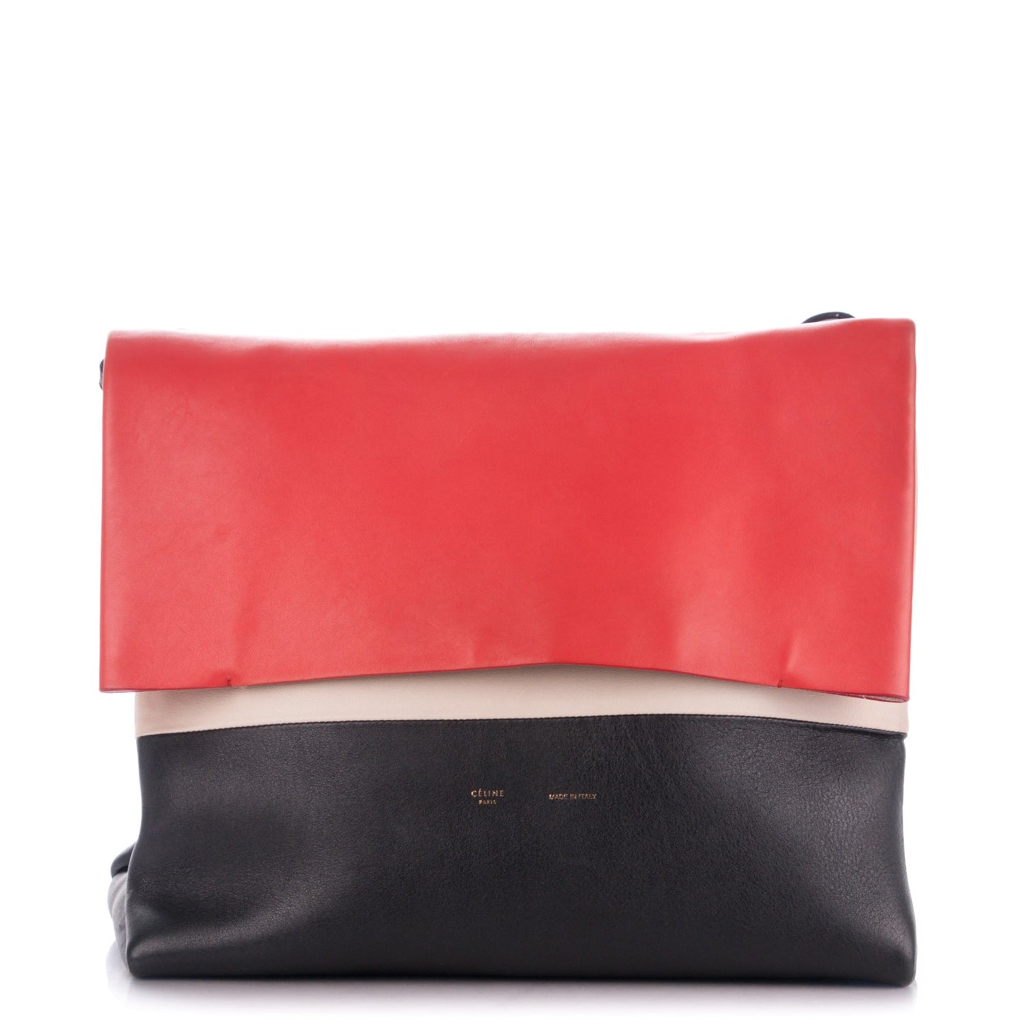Calfskin All Soft Shoulder Bag Vermillion