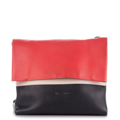 Celine Calfskin All Soft Shoulder Bag Vermillion 1 of 10