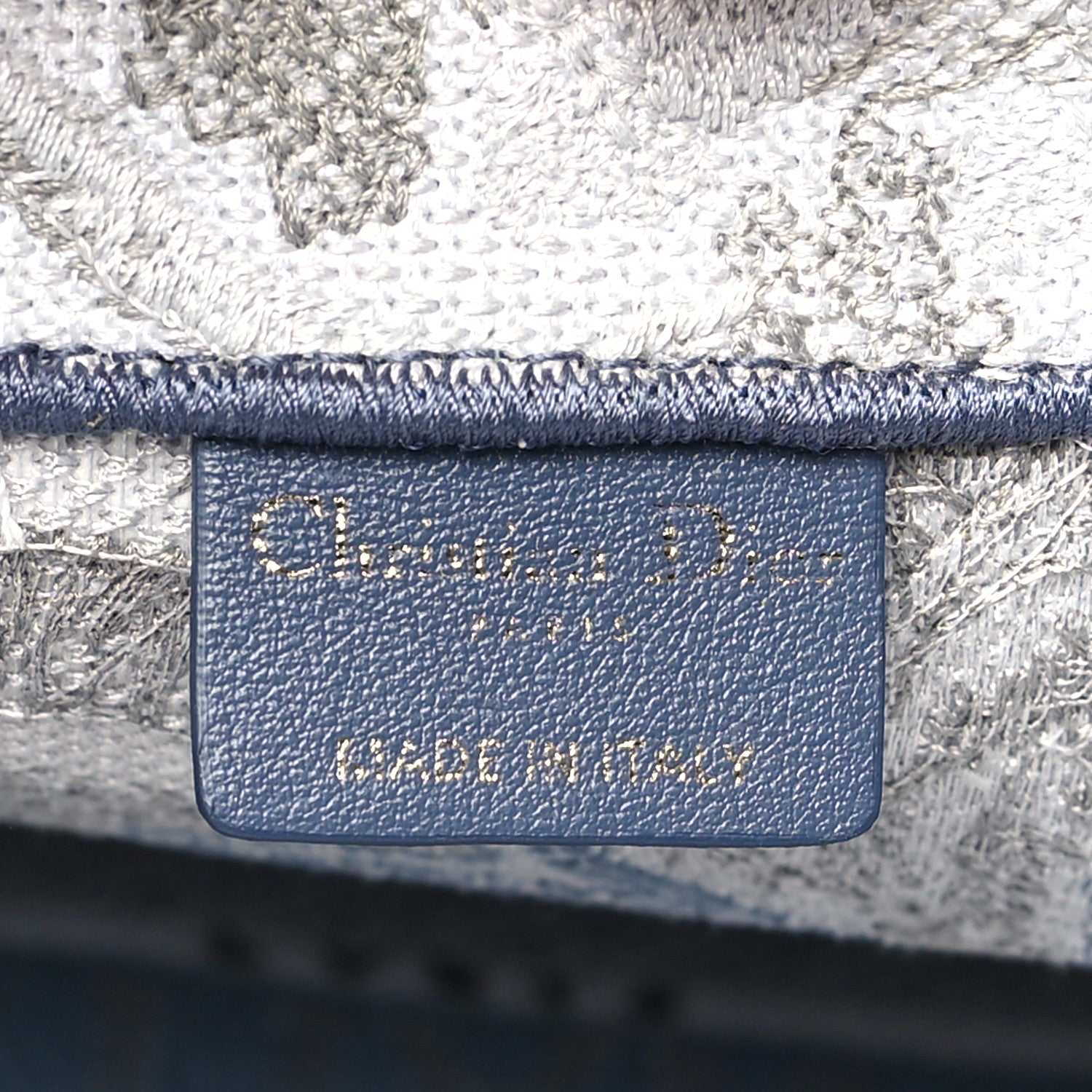 Christian Dior Gradient Canvas Embroidered Large Dioriviera Toile De Jouy Book Tote Blue 6 of 12