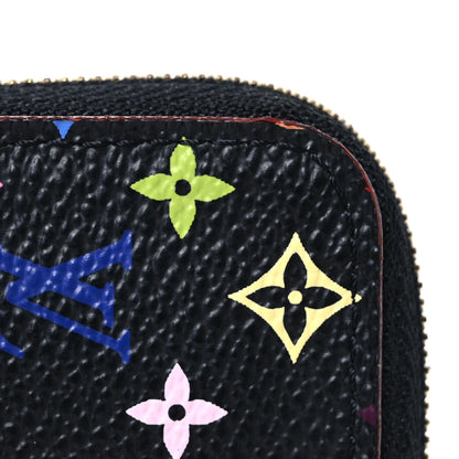 Louis Vuitton Monogram Multicolor Zippy Coin Purse Black Violet 8 of 9