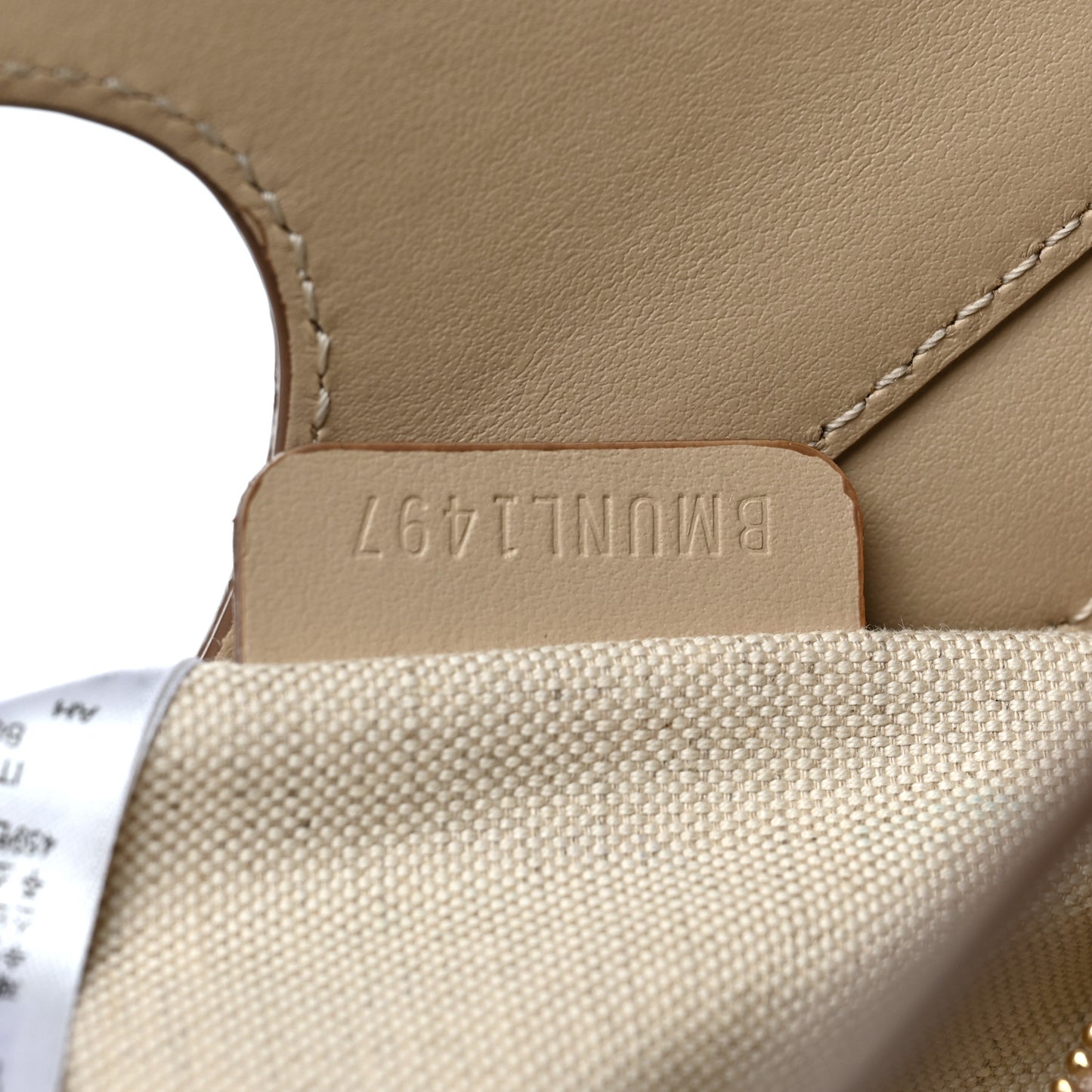 Smooth Calfskin Archive Canvas Check Mini Pocket Bag Dusty Sand