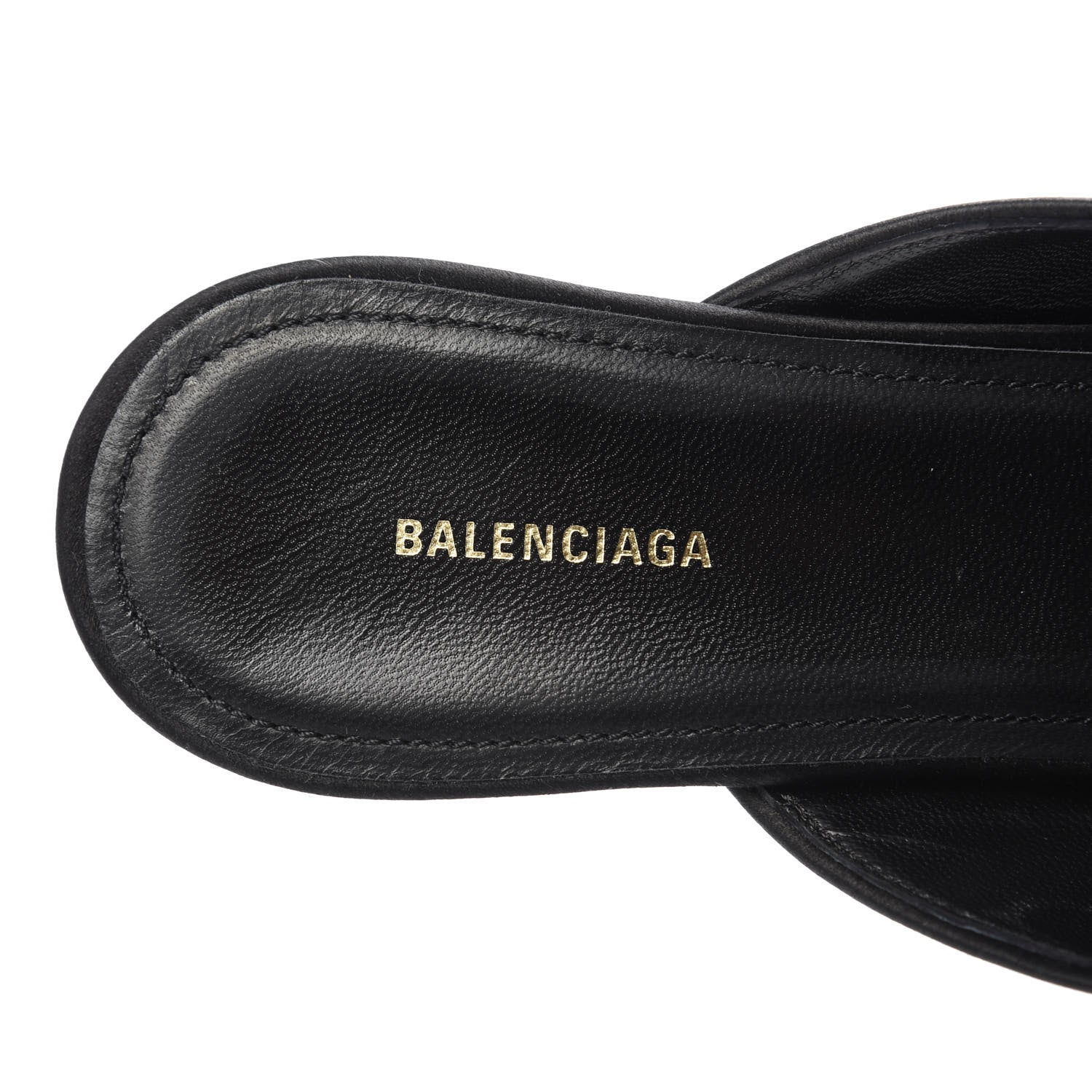 Balenciaga Satin Pointed Toe Knife 40mm Mules 38 Black 7 of 10