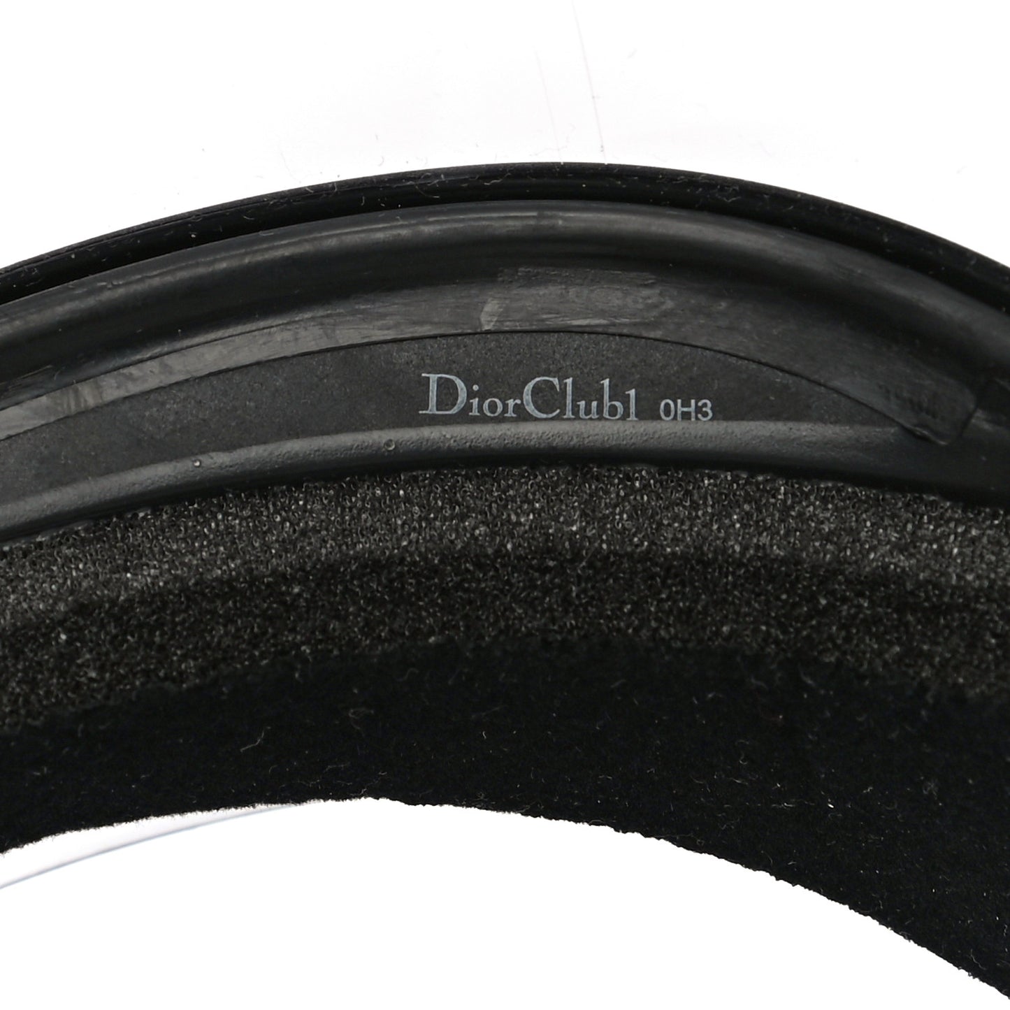 Mirrored DiorClub1 Sun Visor Black