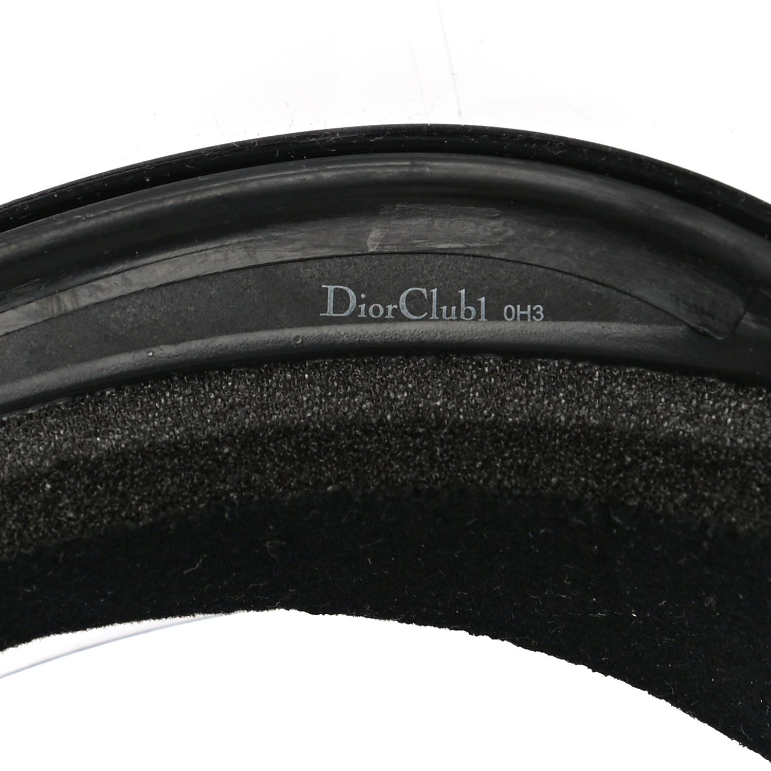 Christian Dior Mirrored DiorClub1 Sun Visor Black 5 of 8