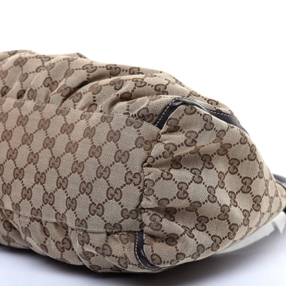 Gucci Monogram Large D Gold Hobo Dark Brown 7 of 12
