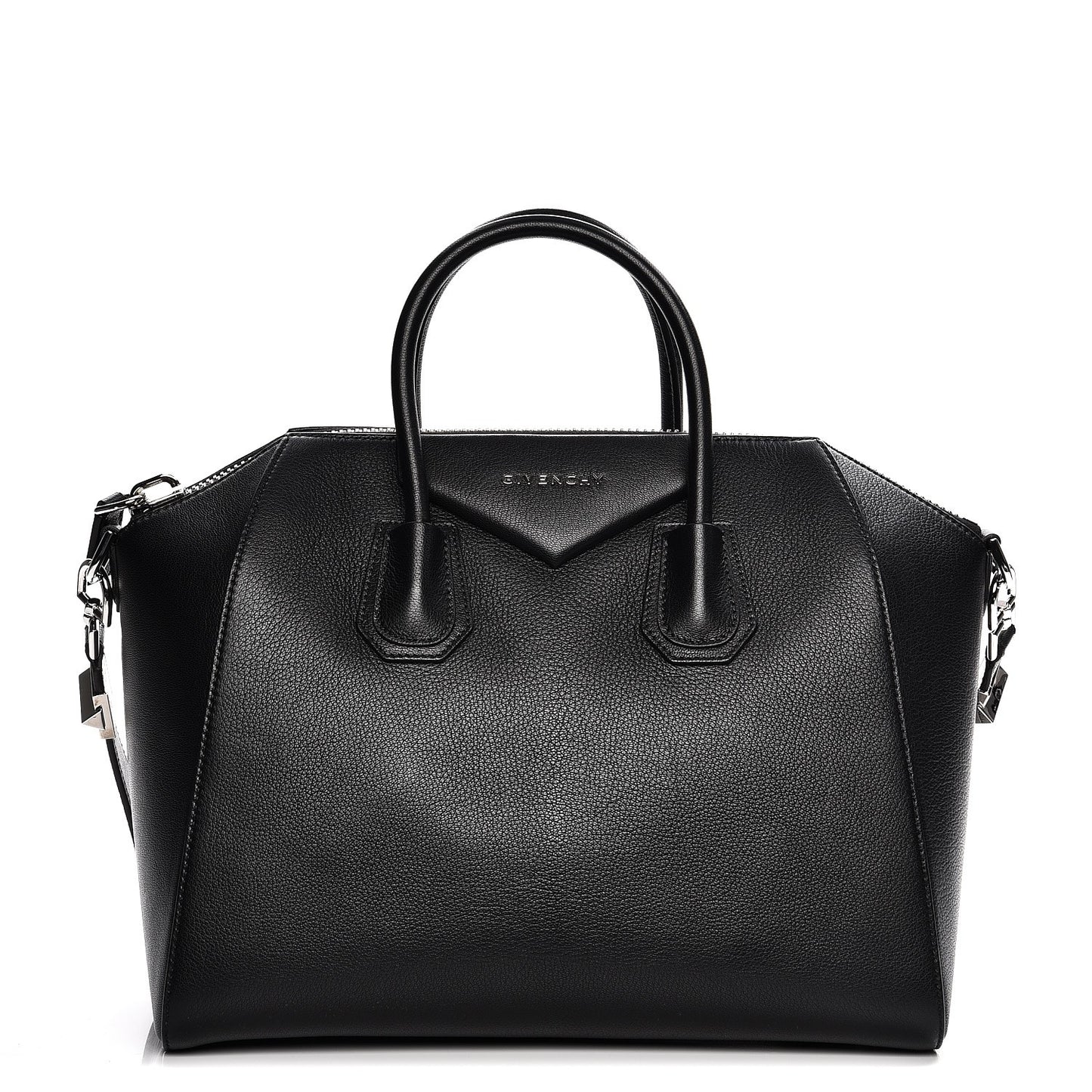 Sugar Goatskin Medium Antigona Black