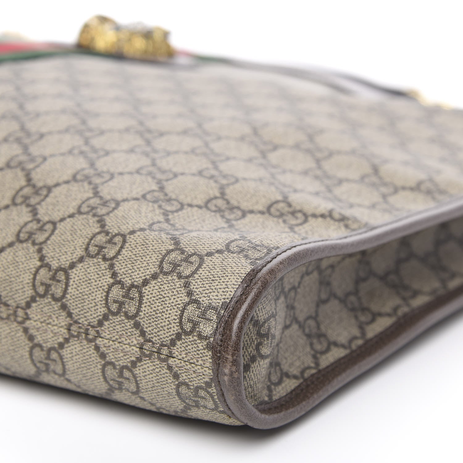Gucci GG Supreme Monogram Large Rajah Chain Tote Beige New Acero 9 of 10