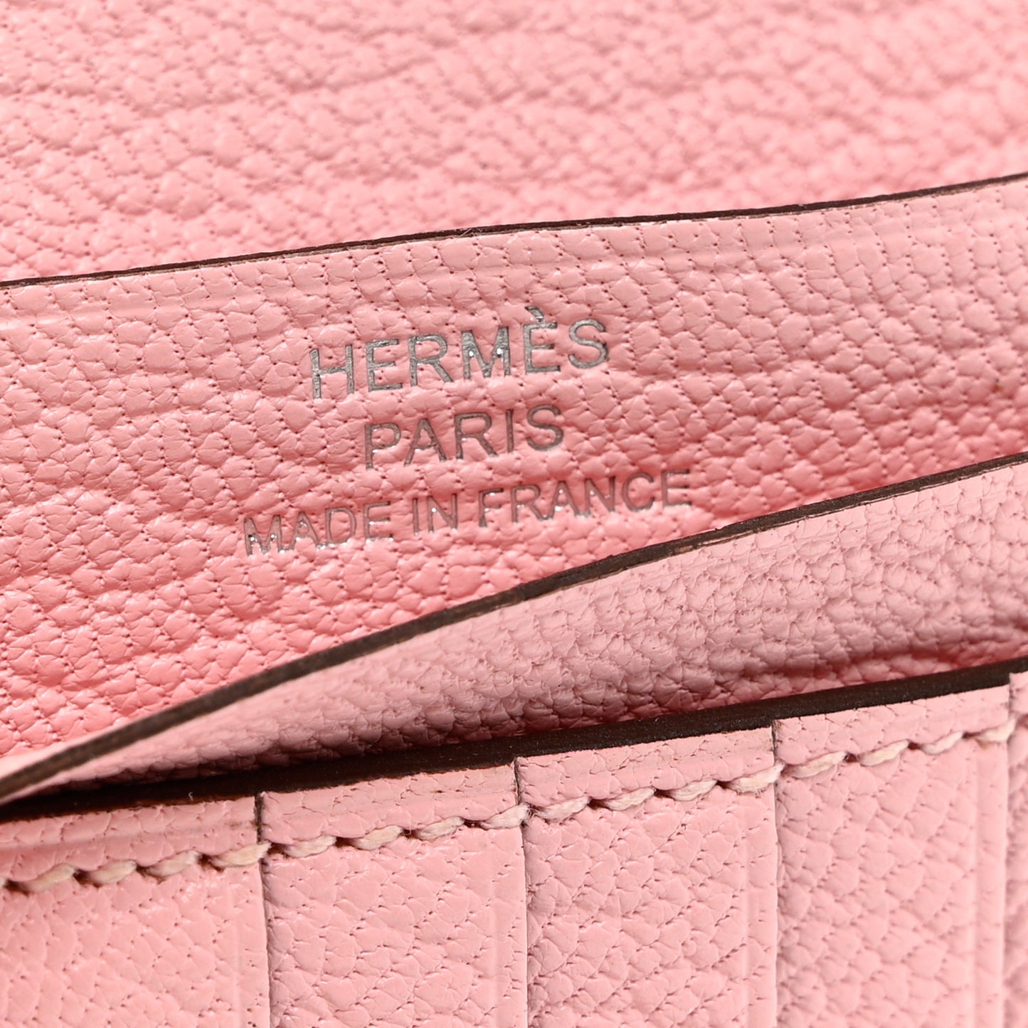 Chevre Mysore Bearn Compact Wallet Rose Sakura