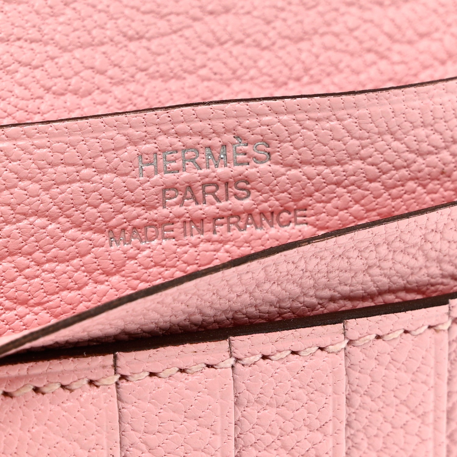 Hermes Chevre Mysore Bearn Compact Wallet Rose Sakura 6 of 6