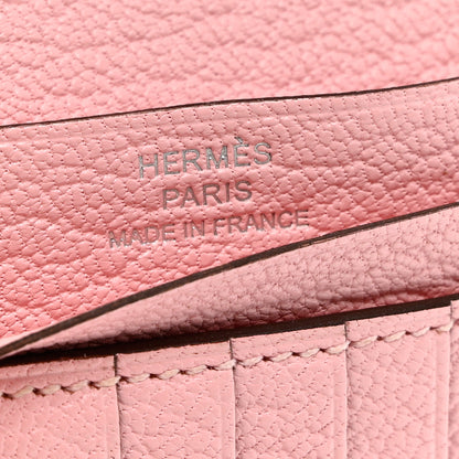 Hermes Chevre Mysore Bearn Compact Wallet Rose Sakura 6 of 6