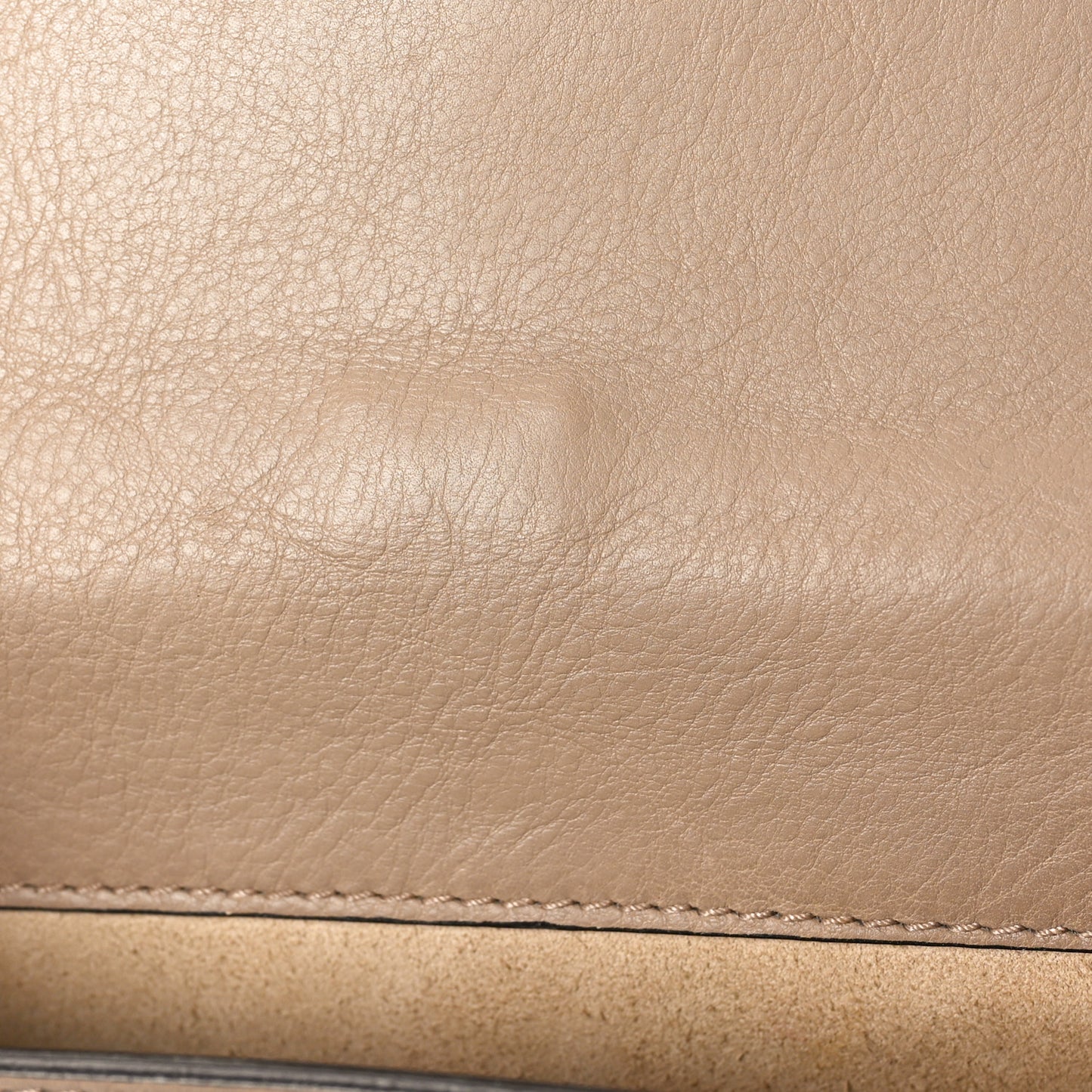 Calfskin Suede Medium Nile Bracelet Bag Motty Grey