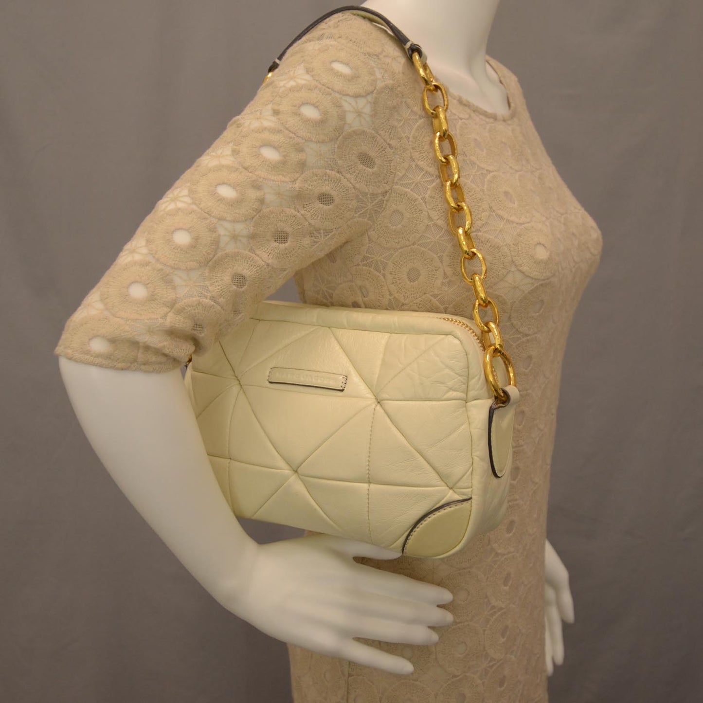 Leather Patchwork Raquel Ivory