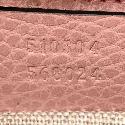 Gucci Dollar Calfskin Small Interlocking G Shoulder Bag Soft Pink 7 of 10