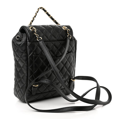 Chanel Lambskin Quilted Small Urban Spirit Backpack Black 3 of 10