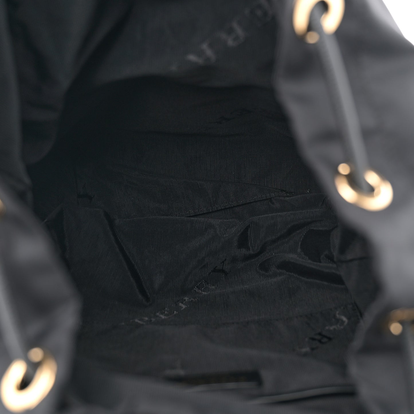 Nylon Large Rucksack Backpack Black