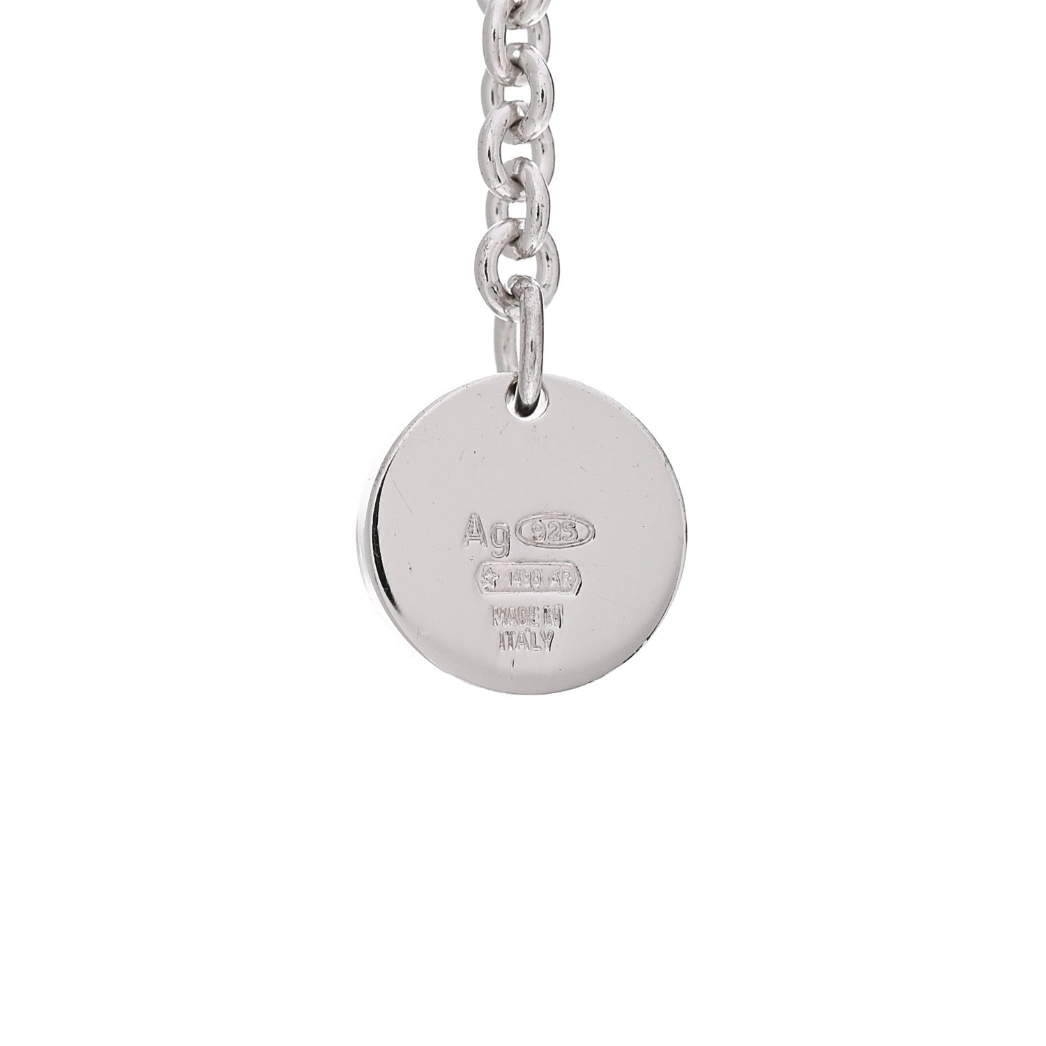 Bulgari Sterling Silver Ceramic Save The Children Pendant Necklace 5 of 9