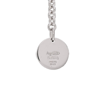 Bulgari Sterling Silver Ceramic Save The Children Pendant Necklace 5 of 9