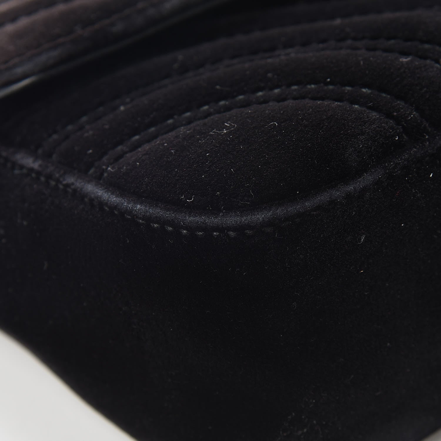 Gucci Velvet Matelasse Mini GG Marmont Shoulder Bag Black 14 of 21