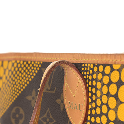 Louis Vuitton Monogram Kusama Waves Neverfull MM Yellow 12 of 18