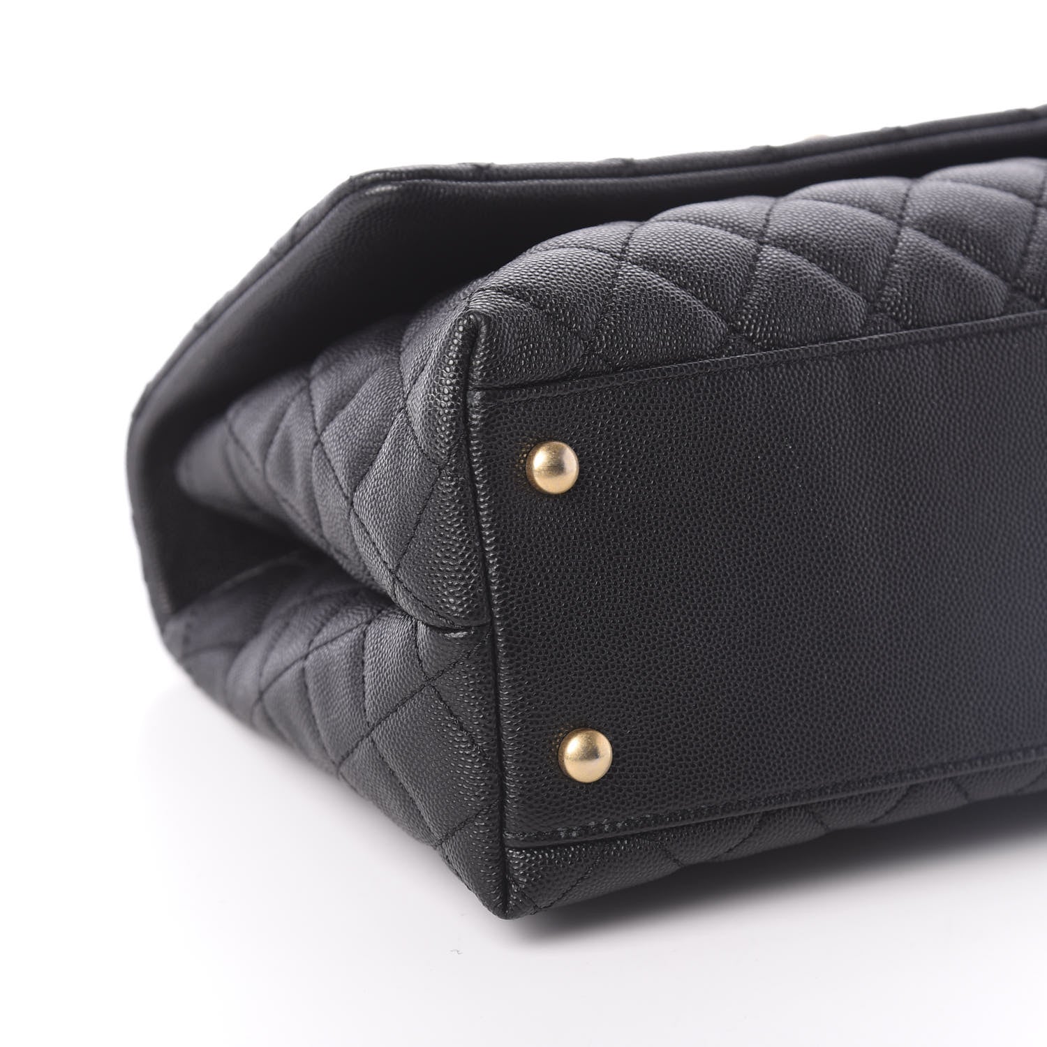 Chanel Caviar Quilted Small Coco Handle Flap Black 9 of 10