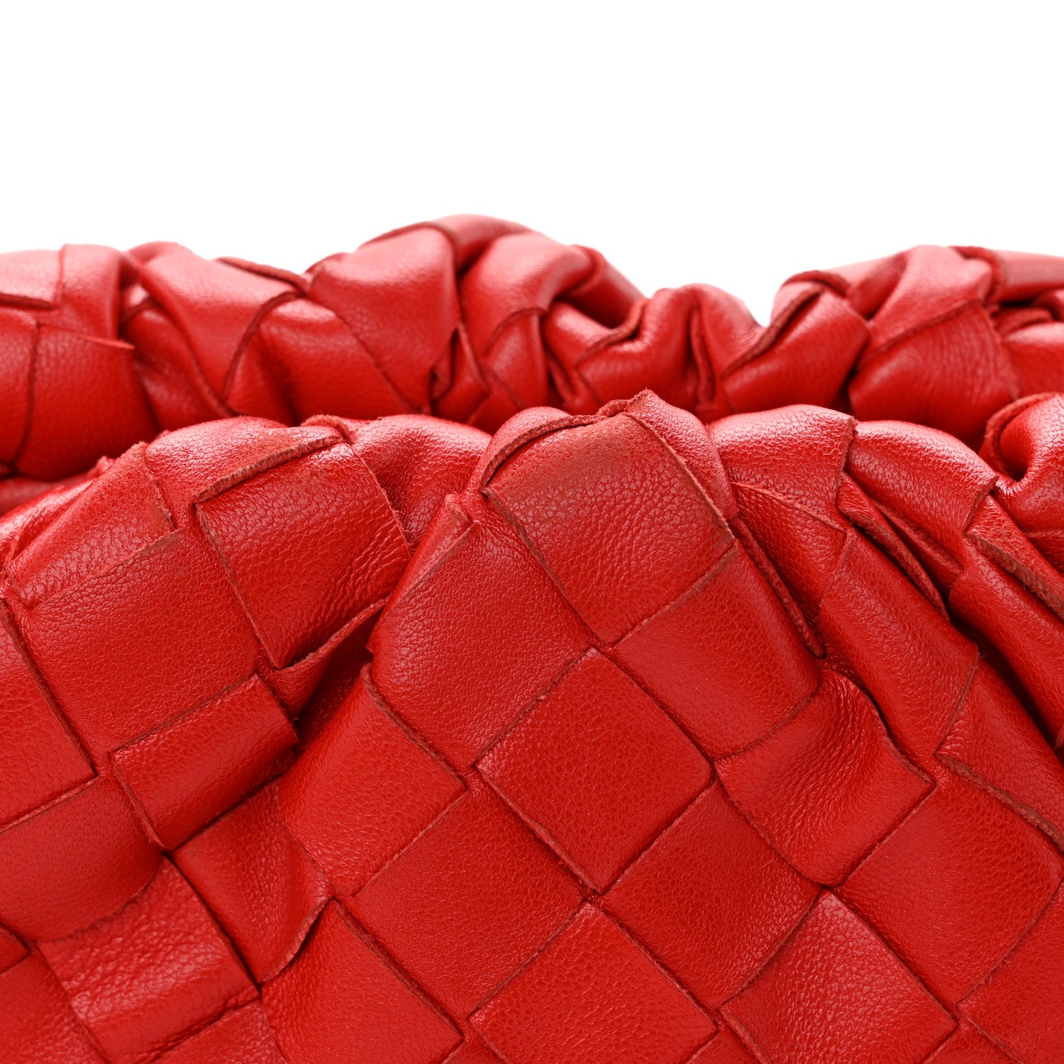 Bottega Veneta Nappa Intrecciato The Mini Pouch Bright Red 12 of 12