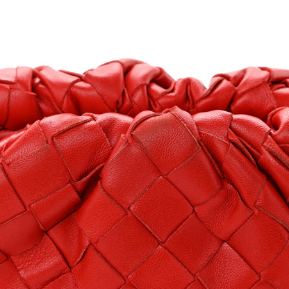Bottega Veneta Nappa Intrecciato The Mini Pouch Bright Red 12 of 12
