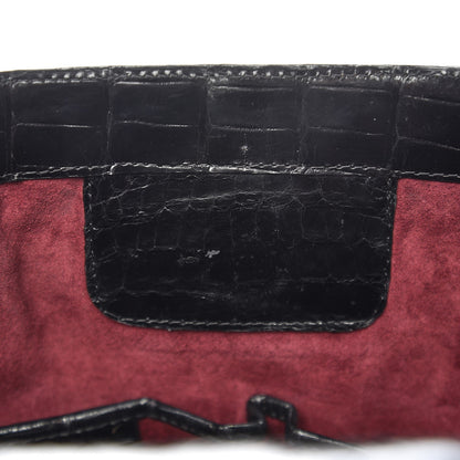 Nancy Gonzalez Glossy Crocodile Chain Tote Black 8 of 15