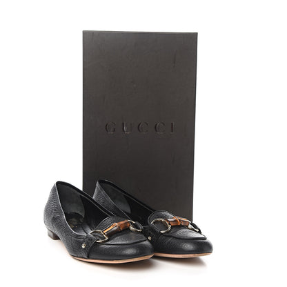 Gucci Calfskin Bamboo Flats 8 Black 11 of 11
