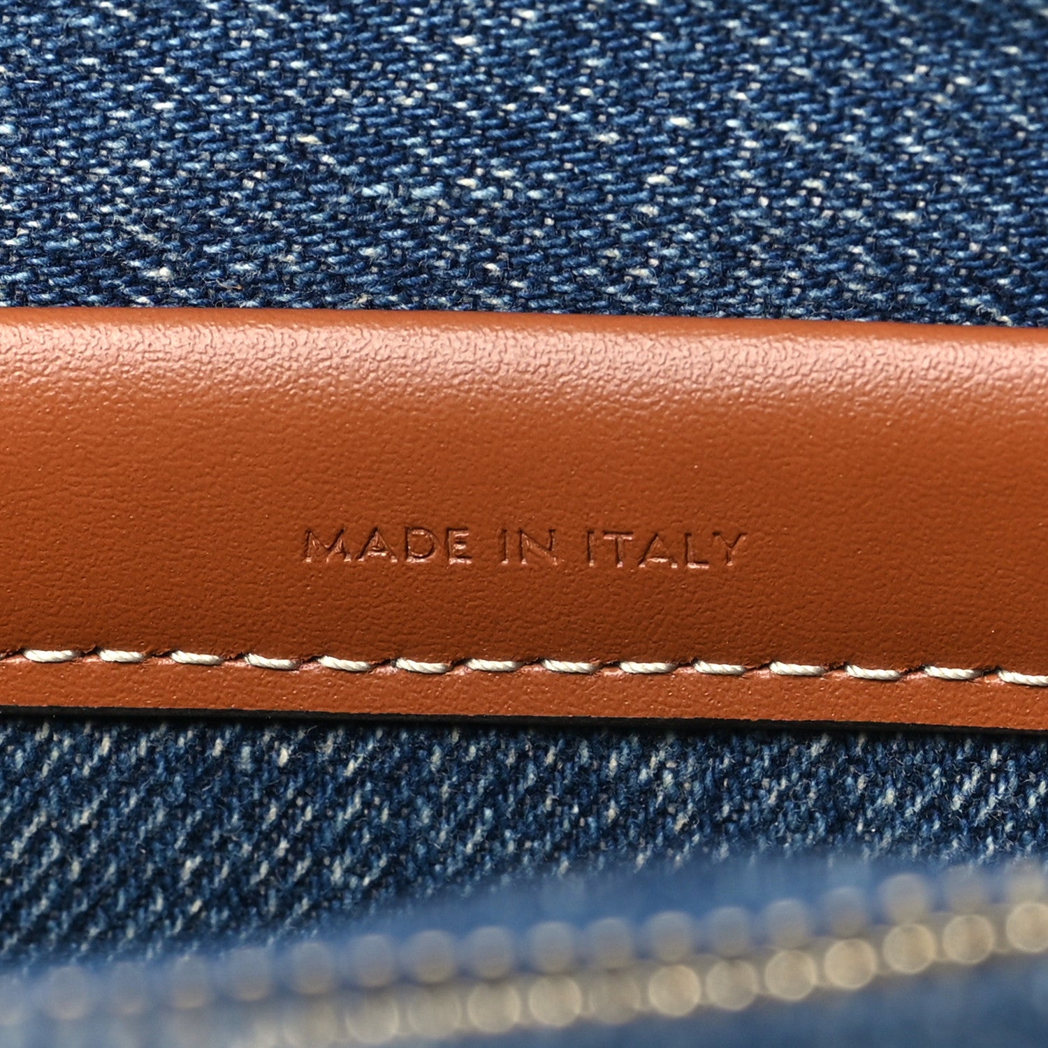 Celine Denim Calfskin Teen Nino Tan 7 of 10
