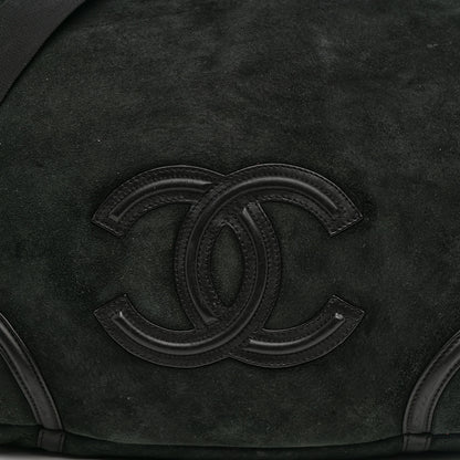 Chanel Suede Sparkling Winter Messenger Black 9 of 14